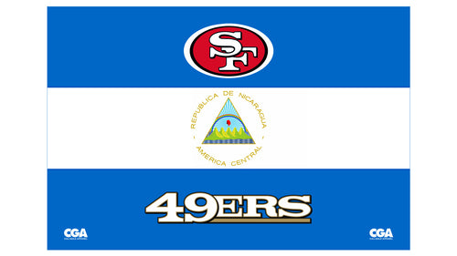 NICARAGUA/49ER 3x5 BANNER