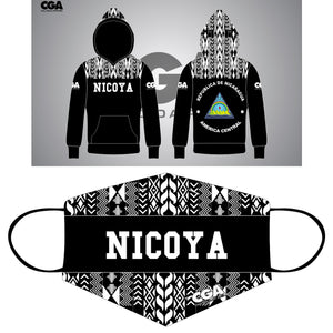 Black NICOYA HOODIE and mask