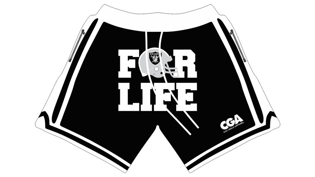 Raiders FOR LIFE SHORTS